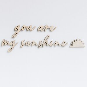 Napis You are my sunshine