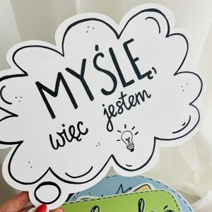Tabliczka do sesji MYŚLĘ