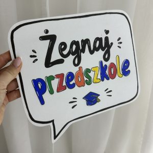 Tabliczka Żegnaj przedszkole